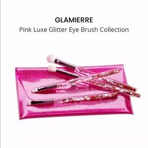 GLAMIERRE Pink Luxe Glitter Eye Brush Collection